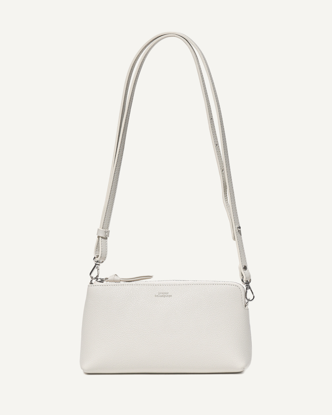 Zipper Mini Bag (지퍼 미니백) / Light gray