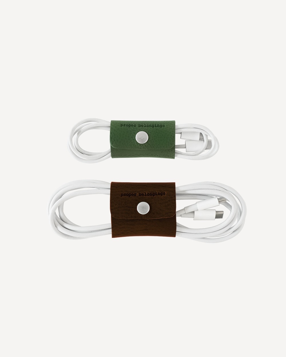 [Vege-tanned Leather] Cable Holder